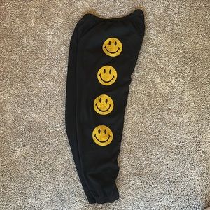 Aviator nation smiley face sweatpants
